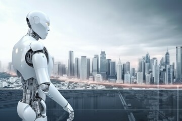 Poster - Future robot engineer. Generate Ai