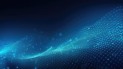 Technology abstract lines and dots connection background. Connection digital data and big data concept. Digital data visualisation illustration