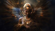 © cfhdesign - Spiritual angel with connections to the divine. Generative Ai.