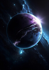 Wall Mural - Space Wallpaper (AI generated)