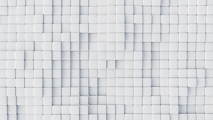 Aufkleber - 3d rendering of abstract white geometric background.