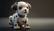 Roboter Hund mit Platzhalter für Text