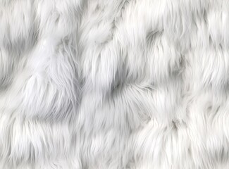 Wall Mural - White clean wool with white top texture seamless background. light natural sheep wool. white seamless cotton. texture of fluffy fur for designers created with Generative AI technology