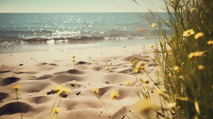 Calm Beach On A Sunny Day High Detail 2