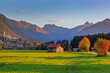 Oberstdorf - Allgäu - Herbst - Panorama - Schanze - Stadel - Berge 