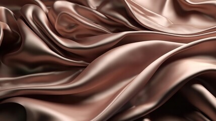 Silky or silk texture fabric material wallpaper background texture. Luxury satin flowing velvet cloth pattern. Generative ai