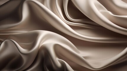 Poster - Silky or silk texture fabric material wallpaper background texture. Luxury satin flowing velvet cloth pattern. Generative ai