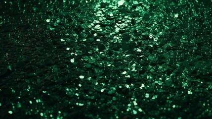 Poster - Shiny green glitter luxury background. Generative ai