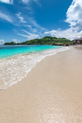 Poster - Beautiful beach at Seychelles - Mahé Island.