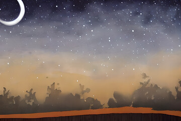 night sky with stars