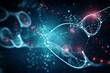 © VicenSanh - cyber and electronics neuroscience, molecular structures, swirling vortexes, dna, abstract, blurred forms, background, wallpaper, generative ai