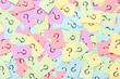 © Pixel-Shot - Colorful papers with question marks as background