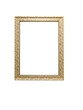 Golden Frame Isolated / Empty Frame Mock up / Frame isolated on white background / Bilderrahmen / Mockup / Isolated frame / Rahmen / Isolated / Photo frame / Isolated graphic / 3-D / Work Space