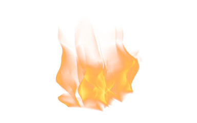Wall Mural - png, fire and heat isolated on a transparent background for an illustration of a hot, burning glow o