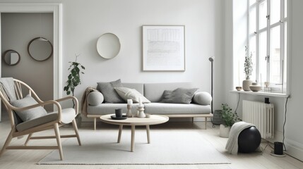 Wall Mural - Scandinavian Design with Natural Forms and Neutral Colors