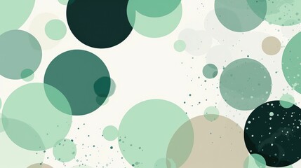 Wall Mural - Fresh and crisp speckled circle design