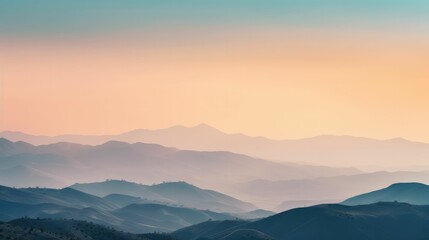 Wall Mural - Glowing skies, soft light and hazy colors