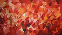Geometric Wallpaper With Fiery Facets
