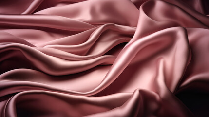 Fondo rosa de tejido tipo seda .Ilustracion de IA generativa