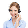 © Krunal/peopleimages.com - Woman at callcenter with phone call and smile in portrait with headset isolated on transparent, png background. Happy female consultant in customer service, help desk and telemarketing sales job