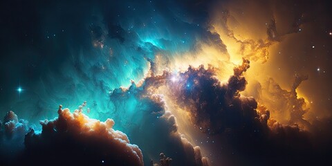 Wall Mural - colorful space galaxy cloud nebula. stary night cosmos. universe science astronomy. supernova backgr