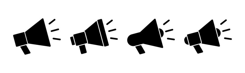 Megaphone icon vector illustration. Loudspeaker sign and symbol