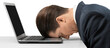 © BillionPhotos.com - Businessman sleeping on a laptop. Concept of stress