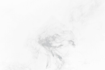 Wall Mural - White, puff of smoke and fog, vapor isolated on png or transparent background with gas pattern and mist. Misty, smoky and incense burning with steam, smog and cloudy, spray or powder with texture