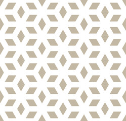 Wall Mural - A white and brown geometric pattern with a gold pattern