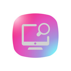 Sticker - Search System - Pictogram (icon) 