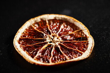 Sticker - Close-up of a dried orange cross section