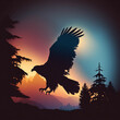 eagle in the sunset KI