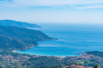 Wall Mural - Coastline of Elba island in springtime