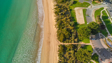 Wall Mural - Amazing aerial view of Apollo Bay coastline, Great Ocean Road - Australia