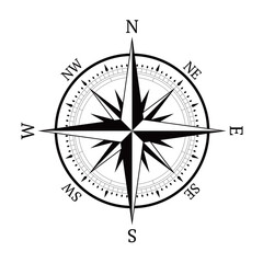 old style compass design, vector illustration