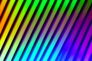 Wall Mural - Abstract gradient tropical neon lights. Generative AI