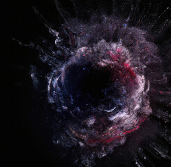 Wall Mural - space galaxy background - splash of colors - colorful background - Generative AI
