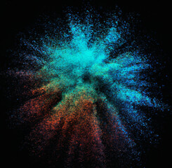Wall Mural - explosion of light - splash of colors - colorful background - Generative AI