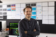 © ReeldealHD images - Portrait of successful coder in an office