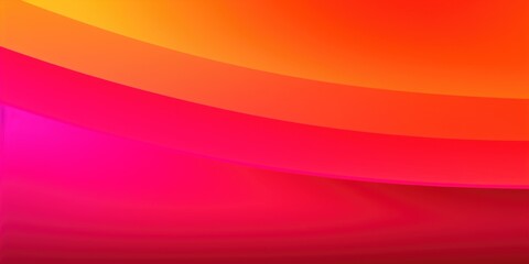 Wall Mural - Bright pink and orange gradient background with copy space, banner design created with generative AI technology