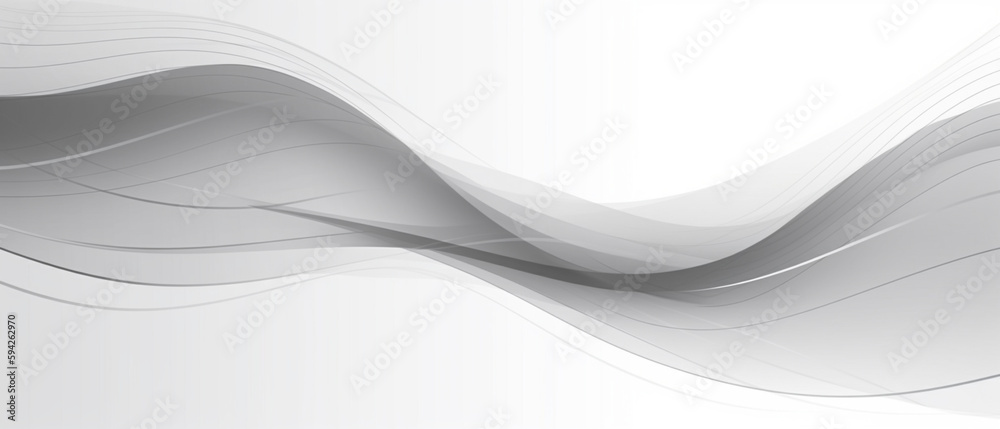 Abstract grey, white smooth element swoosh speed wave modern stream ...