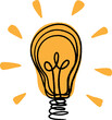 Creative light bulb concept png