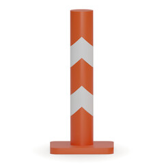 Wall Mural - 3d traffic cones with white and orange stripes isolated on white background. Construction cone icon. Single orange traffic warning cone. Under construction, and maintenance. 3D png illustration.