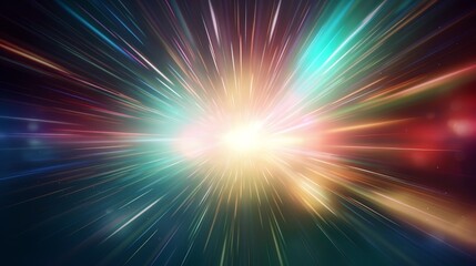 Aufkleber - Cosmic Rays Texture Background. Generative ai