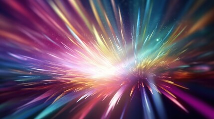 Aufkleber - Cosmic Rays Texture Background. Generative ai