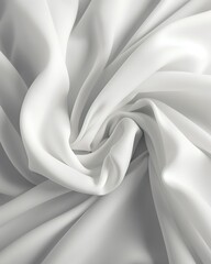 Wrinkled white fabric, drapery, texture, 3d