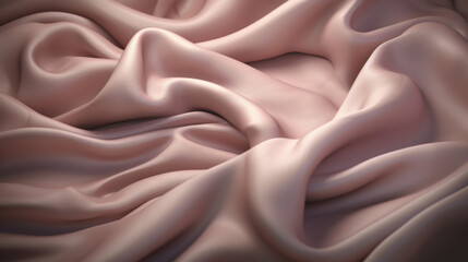 Poster - Silky or silk texture fabric material wallpaper background texture. Luxury satin flowing velvet cloth pattern. AI generated