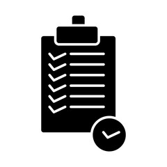 Poster - Checklist icon template editable. Checklist symbol vector sign isolated on white background 