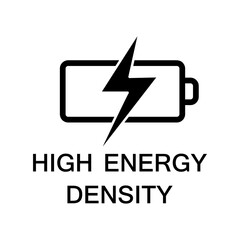 high energy density icon vector illustration on white background