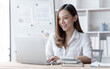 © NanSan - Confident Asian businesswoman calculating finances in the accounting and balance sheet work of the stock market and international exchange rates, Authorized Share Capital, Owners Equity, Common Stock